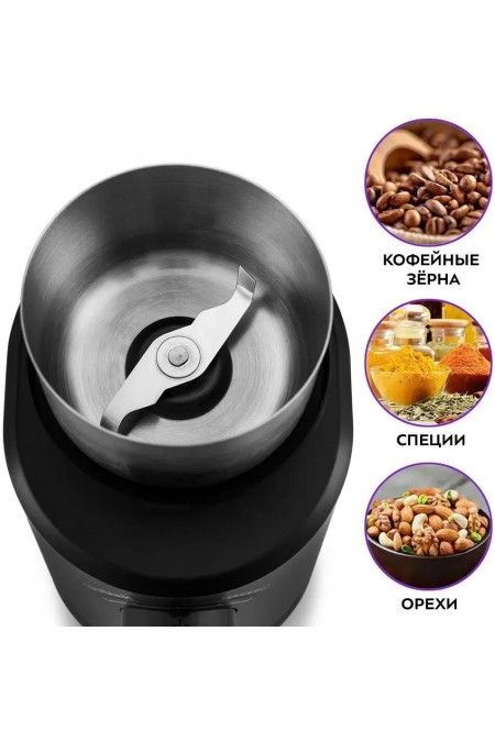 Кофемолка Kitfort КТ-747 (черный/серебристый) 3