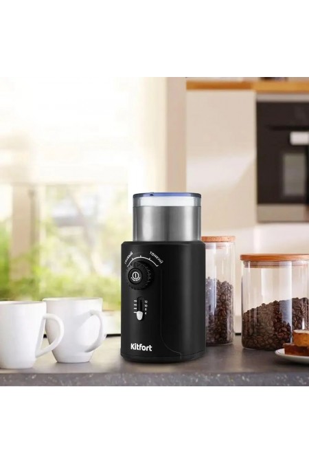 Кофемолка Kitfort КТ-747 (черный/серебристый) 4