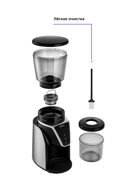 Кофемолка Kitfort KT-784 (черный/серебристый) 3