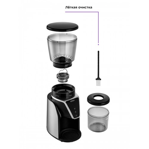 Кофемолка Kitfort KT-784 (черный/серебристый) 3