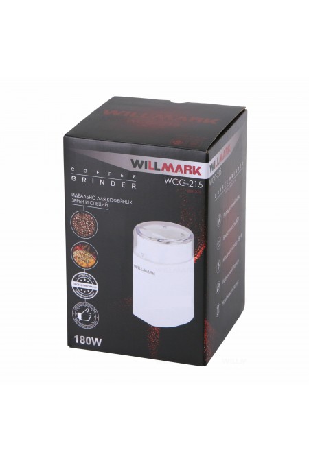 Кофемолка WILLMARK WCG-215 (белый) 2