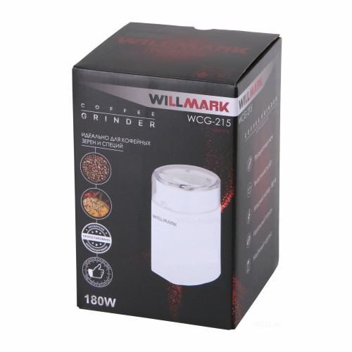 Кофемолка WILLMARK WCG-215 (белый) 2