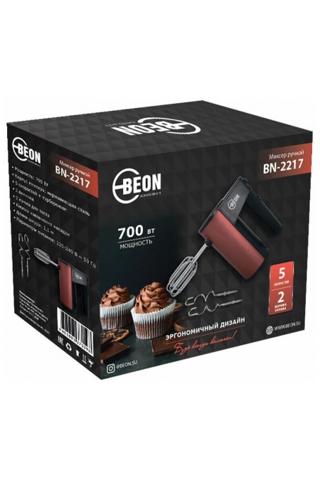 Миксер Beon BN-2217 (красный/черный) 1