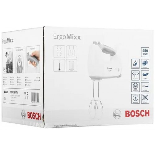 Миксер Bosch MFQ36470 (белый/серый) 7