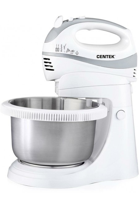 Миксер CENTEK CT-1107 (белый/серебристый) 