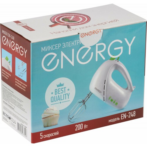 Миксер Energy EN-248 (белый/зеленый) 9