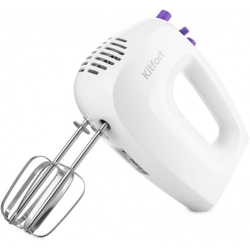 Миксер Kitfort КТ-3071-1 (белый/фиолетовый) 