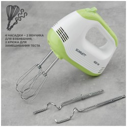Миксер Scarlett SC-HM40S15 (белый/зеленый)