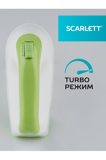 Миксер Scarlett SC-HM40S15 (белый/зеленый) 3