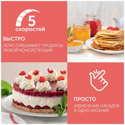 Миксер Scarlett SC-HM40S15 (белый/зеленый) 6