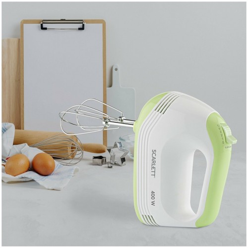 Миксер Scarlett SC-HM40S15 (белый/зеленый) 9