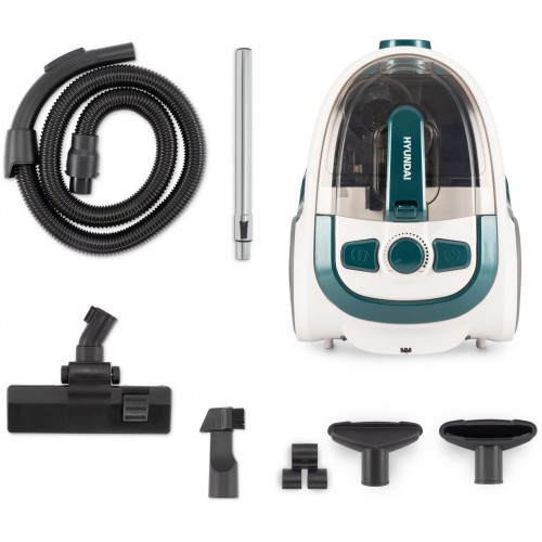 Пылесос Hyundai HYV-C3500 (белый/бирюзовый) 10