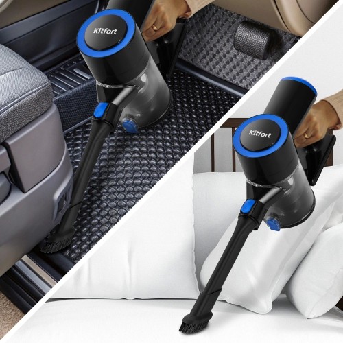 Вертикальный пылесос Kitfort КТ-5279 (черный/синий) 4