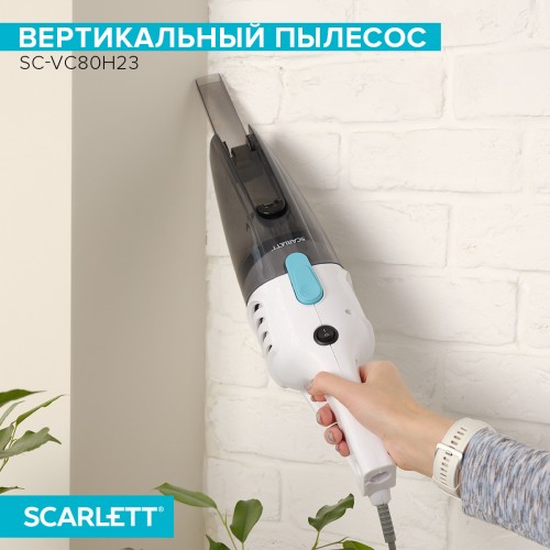 Вертикальный пылесос Scarlett SC-VC80H23 (белый/черный) 10