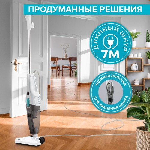 Вертикальный пылесос Scarlett SC-VC80H23 (белый/черный) 2