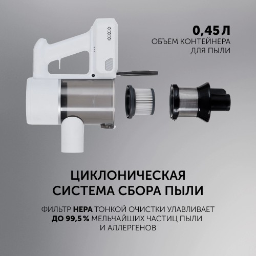 Вертикальный пылесос Polaris PVCS 3060 Express Clean (белый) 4