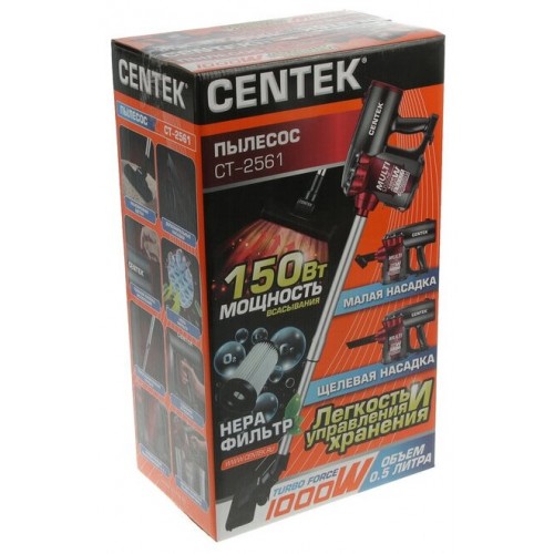 Вертикальный пылесос Centek CT-2561 (черный/красный) 4