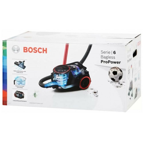Пылесос Bosch BGS41POW1 (черный/красный) 2