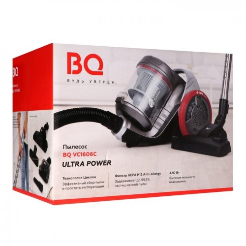 Пылесос BQ VC1606C (серый/красный) 7