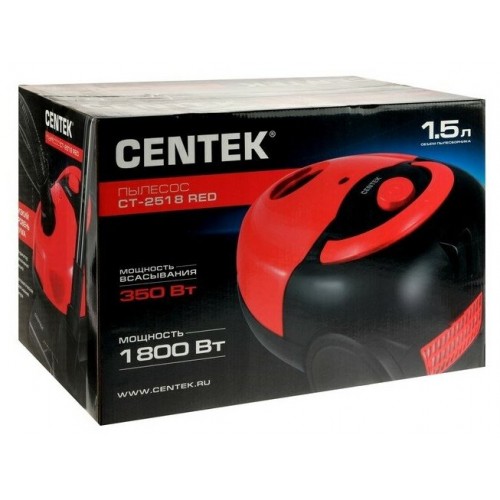 Пылесос Centek CT-2518 (красный) 2