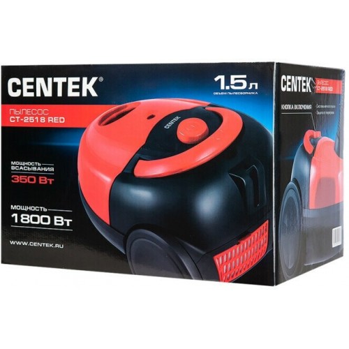 Пылесос Centek CT-2518 (красный) 4