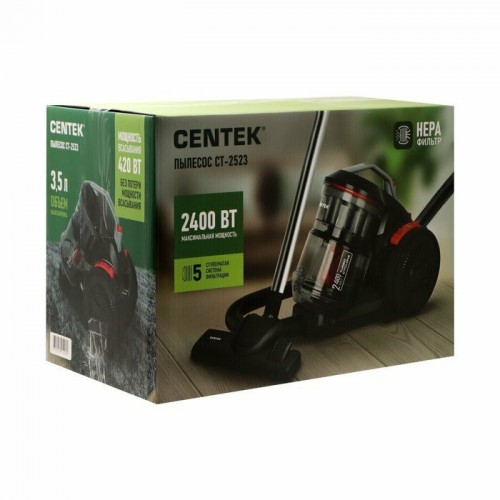 Пылесос Centek CT-2523 (черный/красный) 3