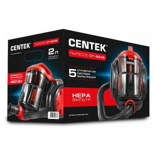 Пылесос Centek CT-2536 (черный/красный) 3