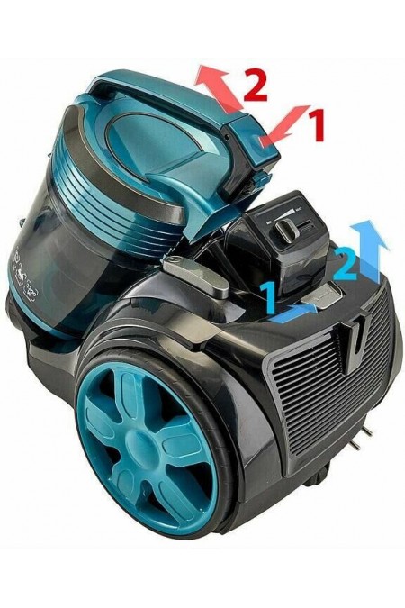 Пылесос Delta DL-0852 (черный/бирюзовый) 3