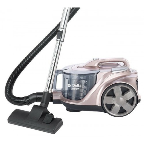 Пылесос Delta DL-0853 (бежевый/розовый) 