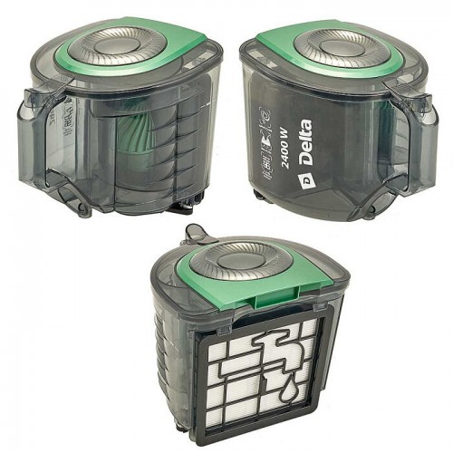 Пылесос Delta DL-0854 (черный/зеленый) 9