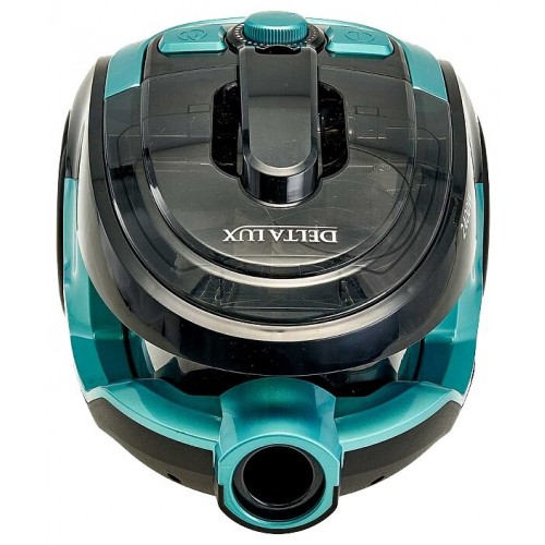 Пылесос DELTA LUX DE-3501 Супер-циклон (черный/бирюзовый) 1