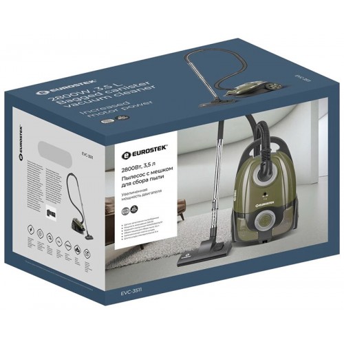 Пылесос Eurostek EVC-3511 (хаки) 3