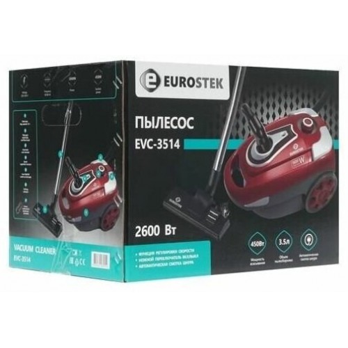 Пылесос Eurostek EVC-3514 (черный/красный) 6