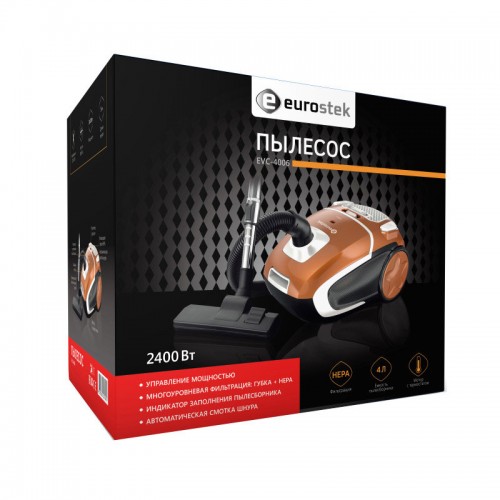 Пылесос Eurostek EVC-4006 (черный/оранжевый) 4