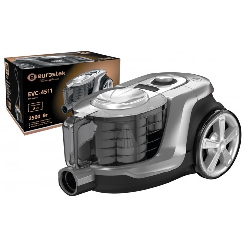 Пылесос EUROSTEK EVC-4511 (серебристый) 5