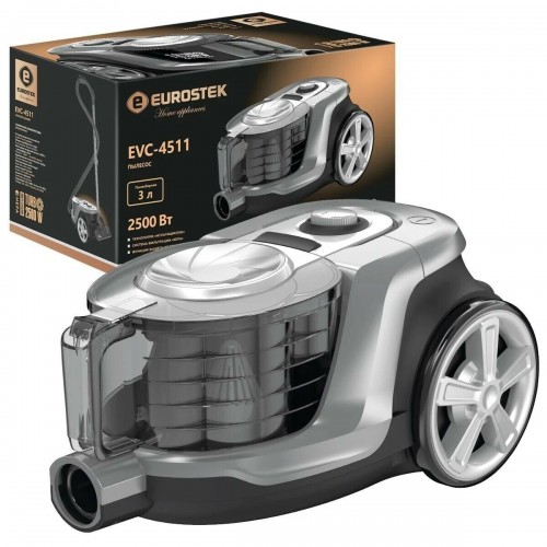 Пылесос EUROSTEK EVC-4511 (серебристый) 7