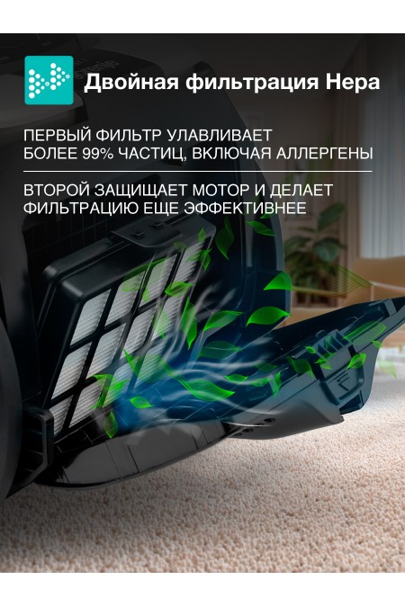 Пылесос Gorenje VC2001TABKG (черный/серый) 2