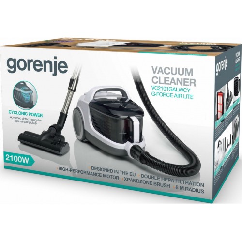 Пылесос Gorenje VC2101GALWCY (белый/черный) 3