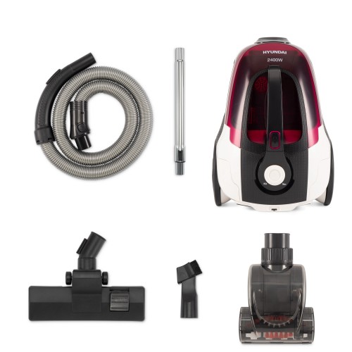 Пылесос Hyundai HYV-C3370 (белый/красный) 9