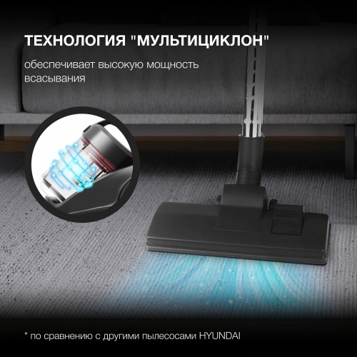 Пылесос Hyundai HYV-C4500 (темно-серый) 9