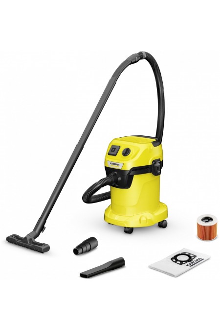 Пылесос Karcher WD 3 P V-17/4/20 1 (1.628-170.0) (желтый) 