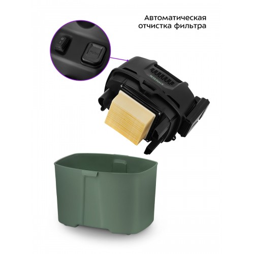 Пылесос Kitfort КТ-5196 (черный/зеленый) 2