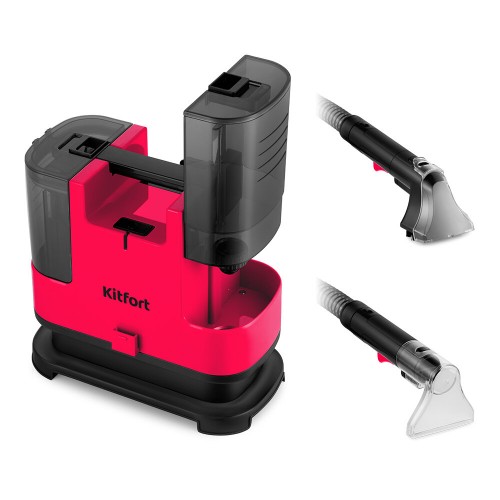 Пылесос моющий Kitfort КТ-5162-1 (черный/малиновый) 7