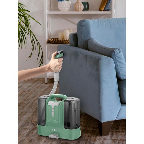 Пылесос моющий Kitfort КТ-5217 (черный/зеленый) 2