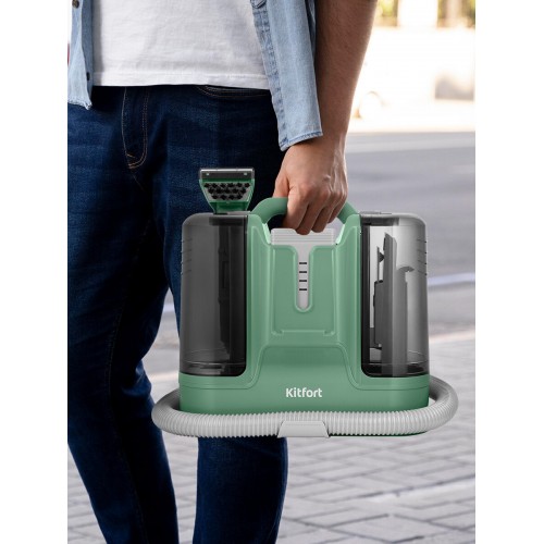 Пылесос моющий Kitfort КТ-5217 (черный/зеленый) 5
