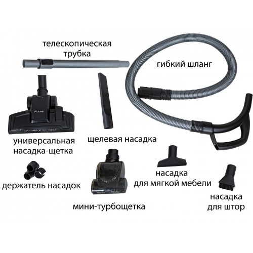 Пылесос Pioneer VC355C (черный/красный) 6