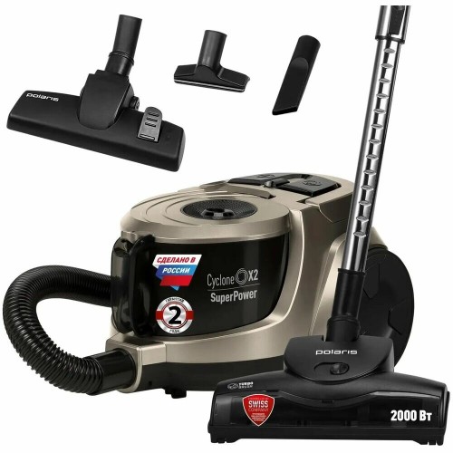 Пылесос Polaris PVC2031RUS (золотистый/черный) 6
