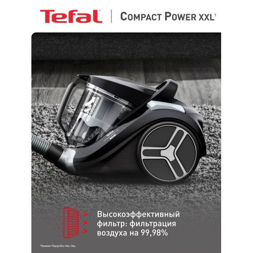 Пылесос Tefal Compact Power XXL TW4B75EA (черный/серебристый) 8