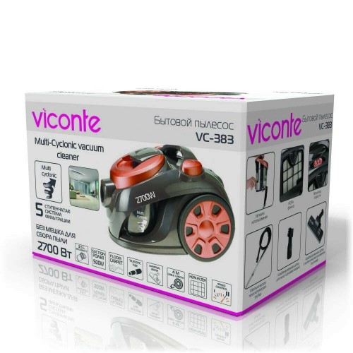 Пылесос Viconte VC-383 (бронзовый) 8