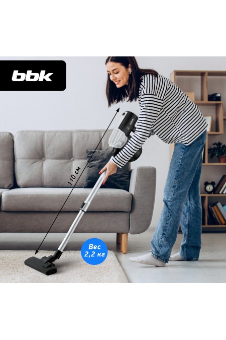Вертикальный пылесос BBK BV2512 (белый/черный) 4
